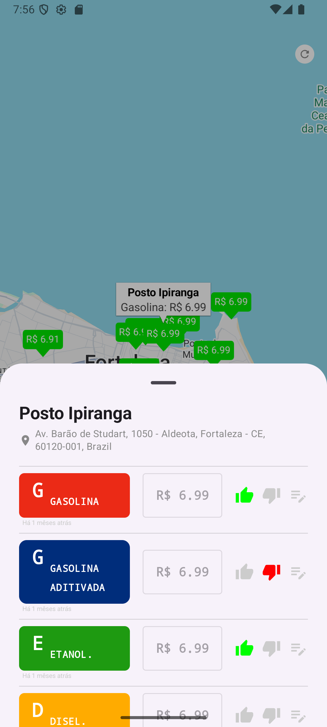 Combustível BR App Screenshot 2